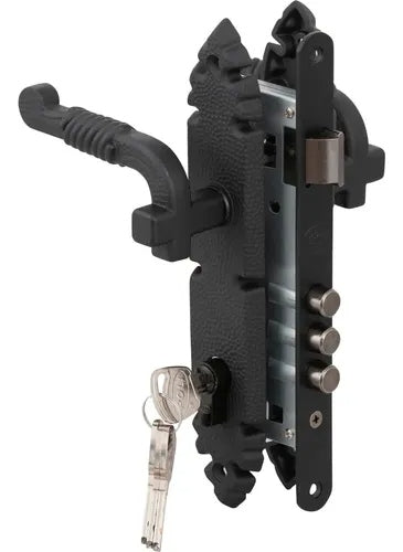 CERRADURA EMBUTIR RUSTICA B 40 NEGRO