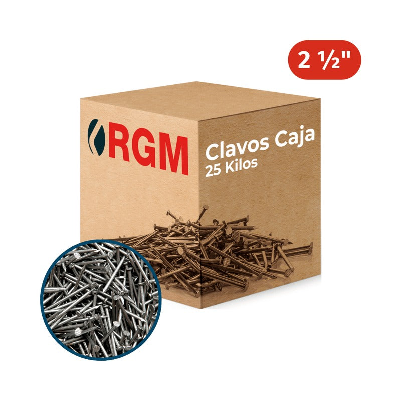 CLAVO CORRIENTE 2 1/2 PULG-CAJA