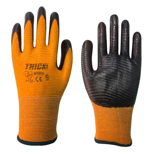 GUANTE ULTRAFLEX NYLON LATEX NARANJO