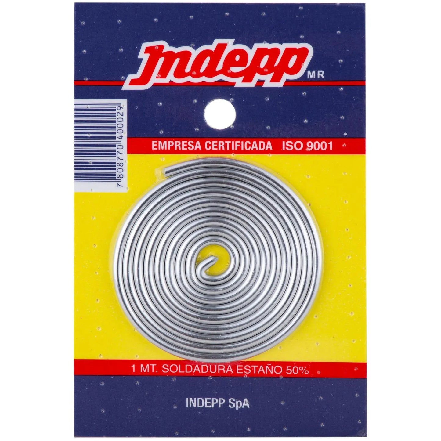 SOLDADURA INDEPP 1 MTS 50 ESTAÑO
