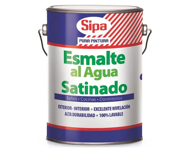 ESMALTE AL AGUA SATINADO BLANCO GL. SIPA