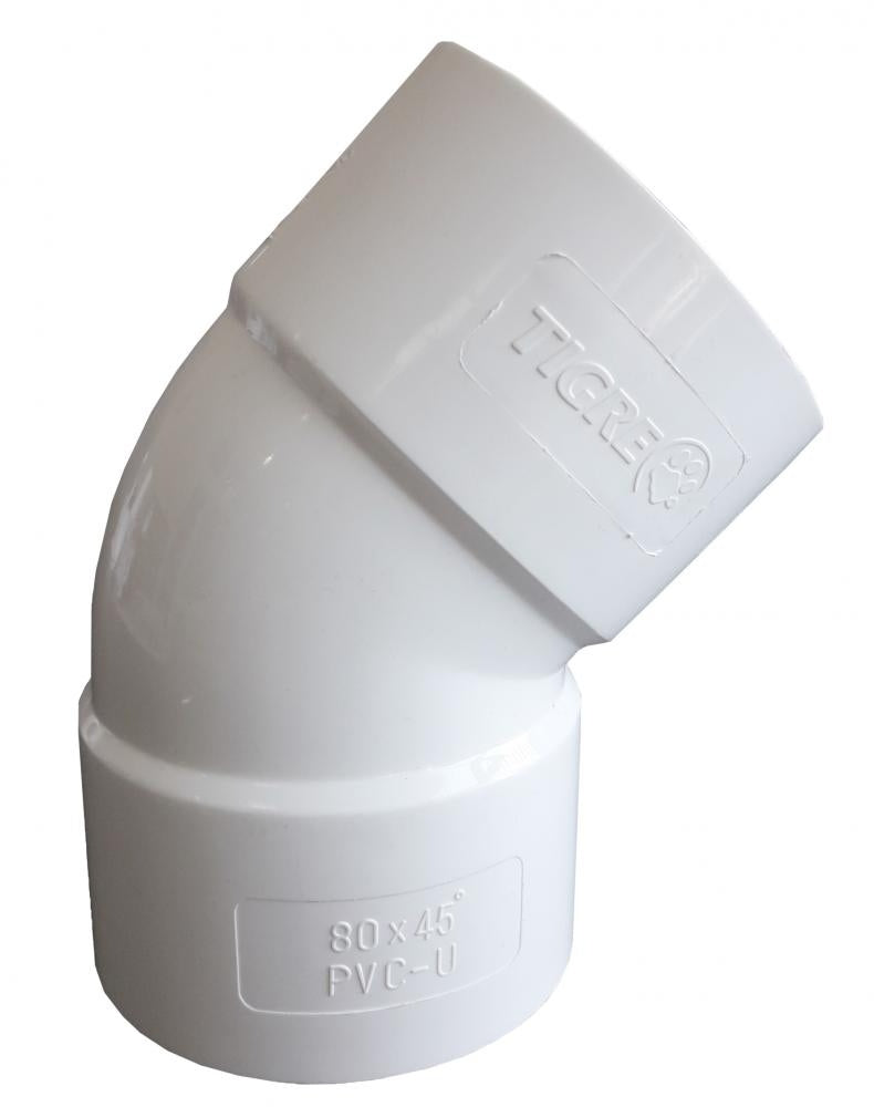 CODO CANALETA BLANCO 45 X 80MM UNIVERSAL TIGRE