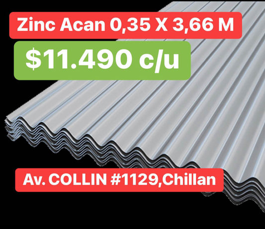 Zinc Acanalado 366