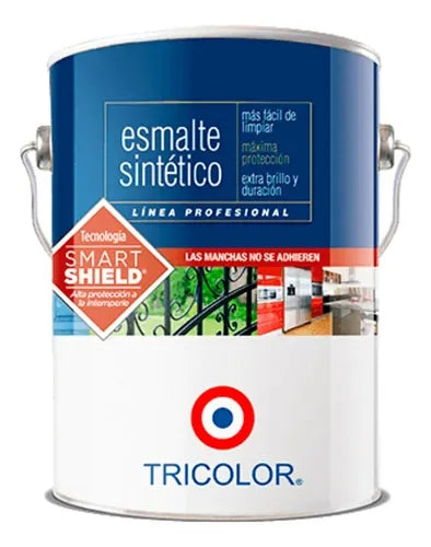 ESMALTE SINTETICO TRICOLOR GALON - CAFE MORO
