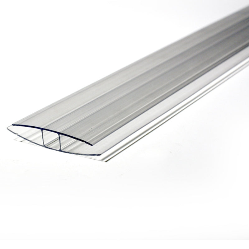 PERFIL H 2;90mts 4/6mm POLICARBONATO TRANSPARENTE