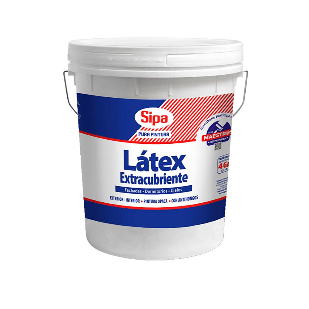 LATEX EXTRACUBRIENTE BLANCO 4GL TINETA SIPA