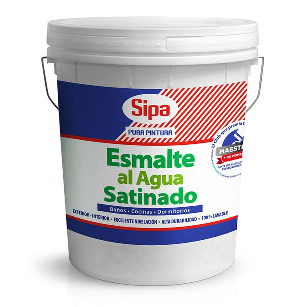 ESMALTE AL AGUA SATINADO SIPA TINETA