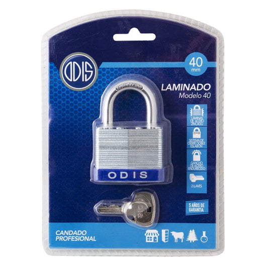 CANDADO LAMINADO ODIS 2X40 MM