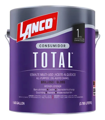 ESMALTE SINTETICO TOTAL BLANCO LANCO GALON