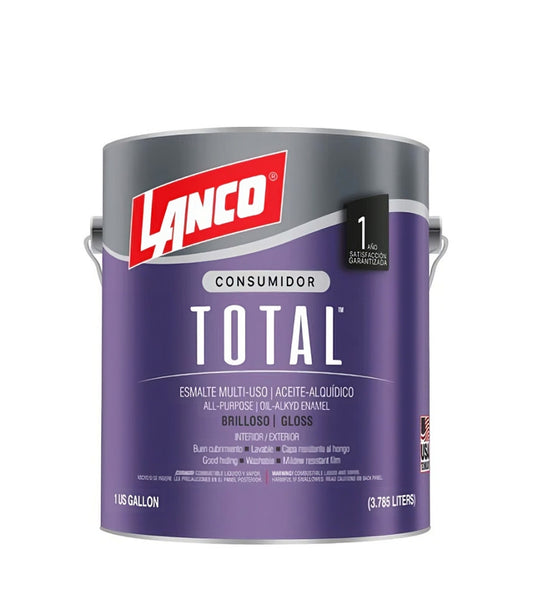 ESMALTE SINTETICO TOTAL LANCO NEGRO GALON