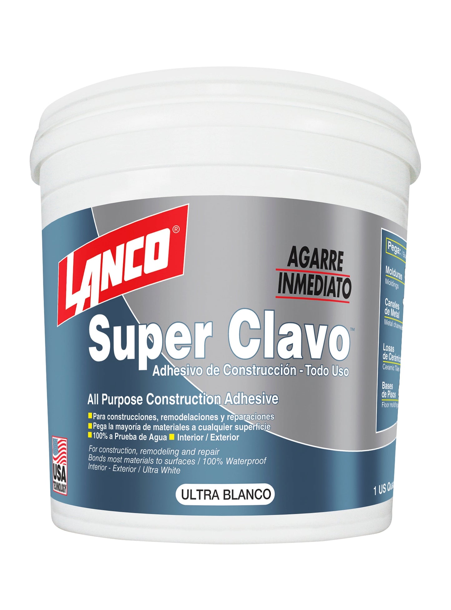 ADHESIVO MONTAJE LANCO BLANCO GALON