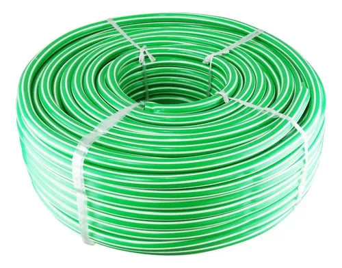 MANGUERA BICOLOR 3/4 BLANCA/VERDE 100MT RAYUN