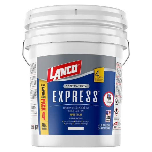 LATEX INTERIOR EXPRESS LANCO MATE BLANCO 5 GL