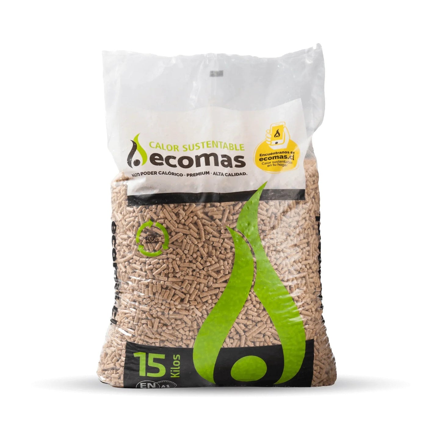 PELLETS 15KG 6MM ECOMAS