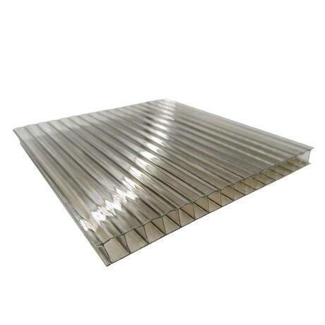 POLICARBONATO ALVEOLAR DOBLE UV 2.10x5.80x6mm BRONCE
